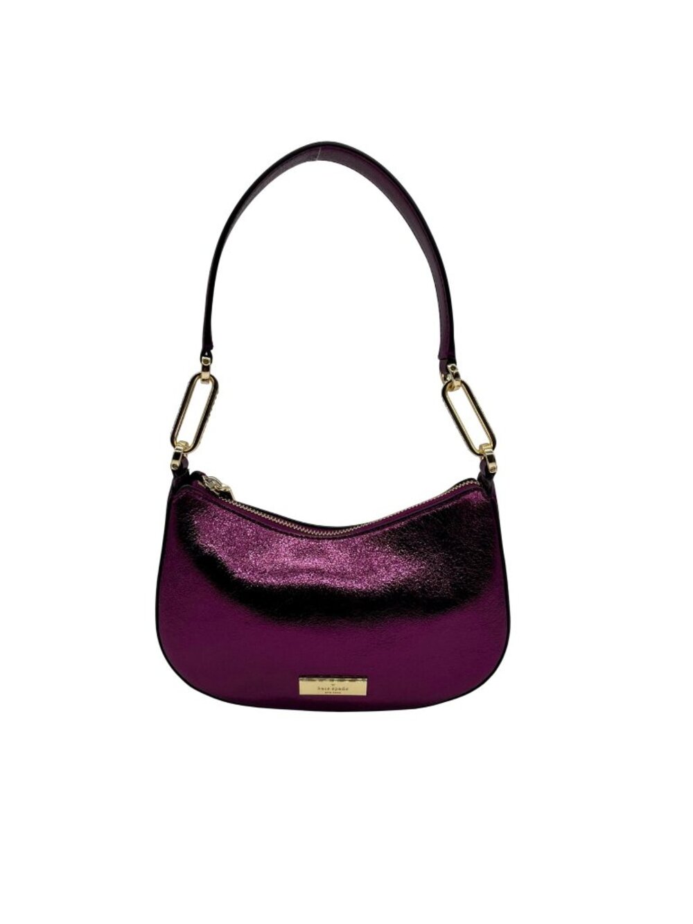Kate Spade Purple Nine Metallic Shoulder Bag